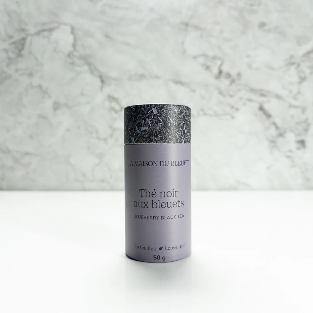 Blueberry Black Tea- Loose Leaf Black Tea - La Maison du Bleuet