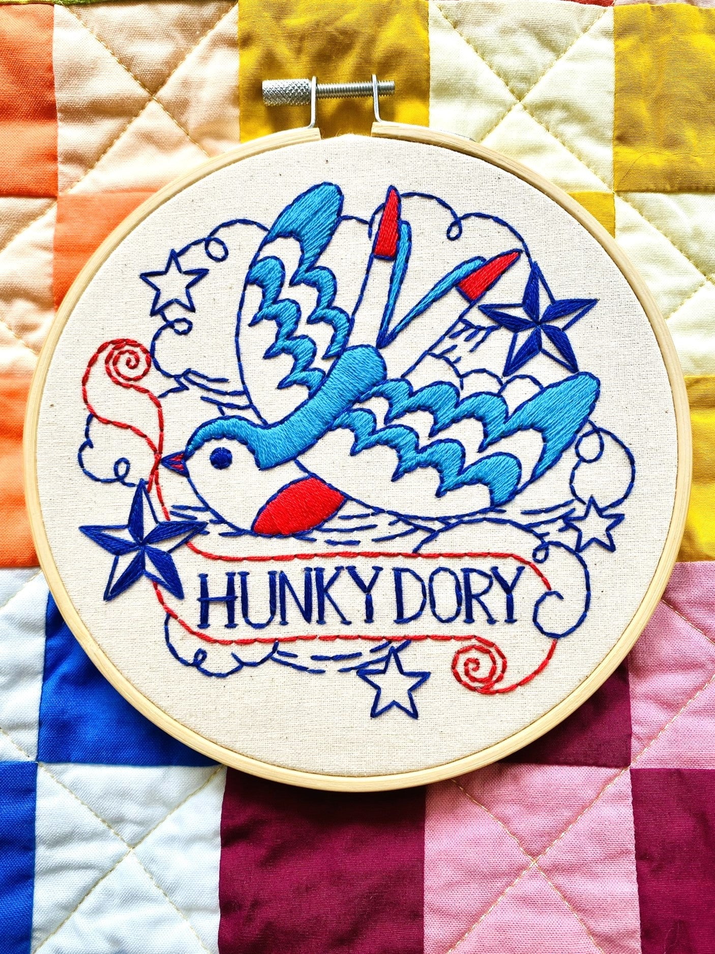 Hunky Dory Embroidery Kit - Hook, Line & Tinker