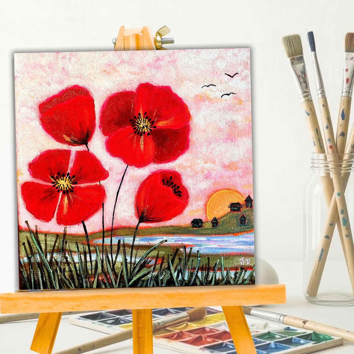Poppy Painting Acrylics Workshop - November 8th