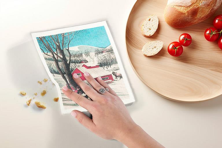 Maple Sugar Shack Dish Cloth