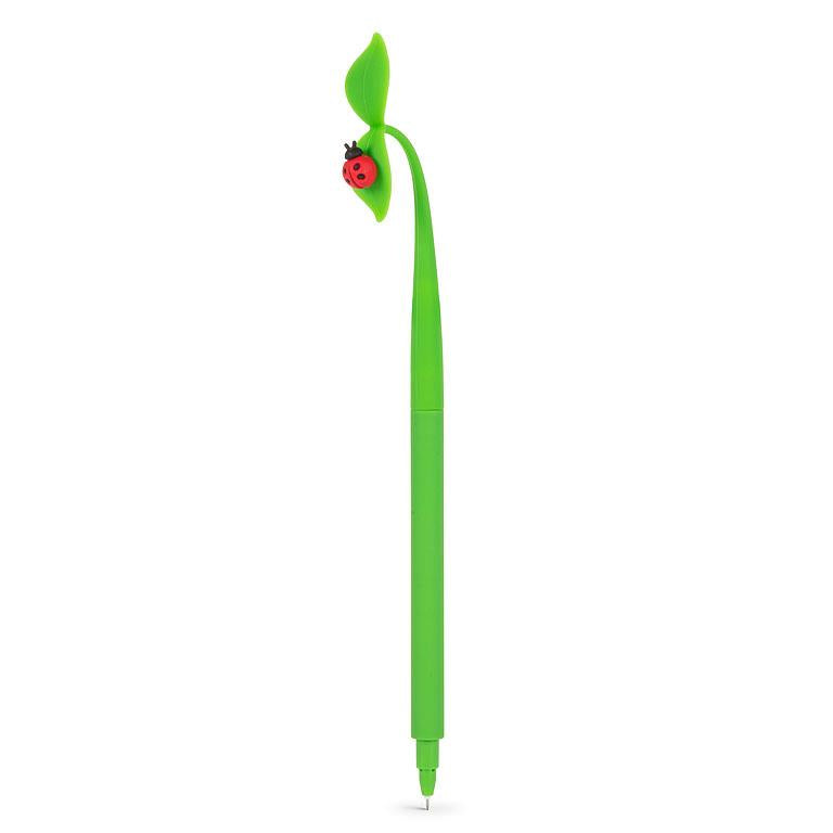 Scribble Ladybug on Leaf Pen