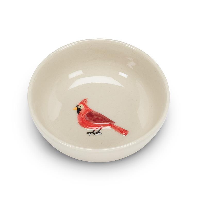 Stoneware Cardinal Mini Jug and Mini Bowl Set