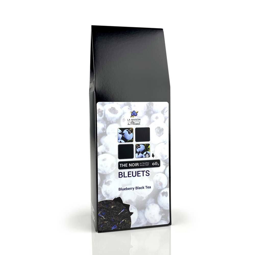 Blueberry Black Tea- Loose Leaf Black Tea - La Maison du Bleuet