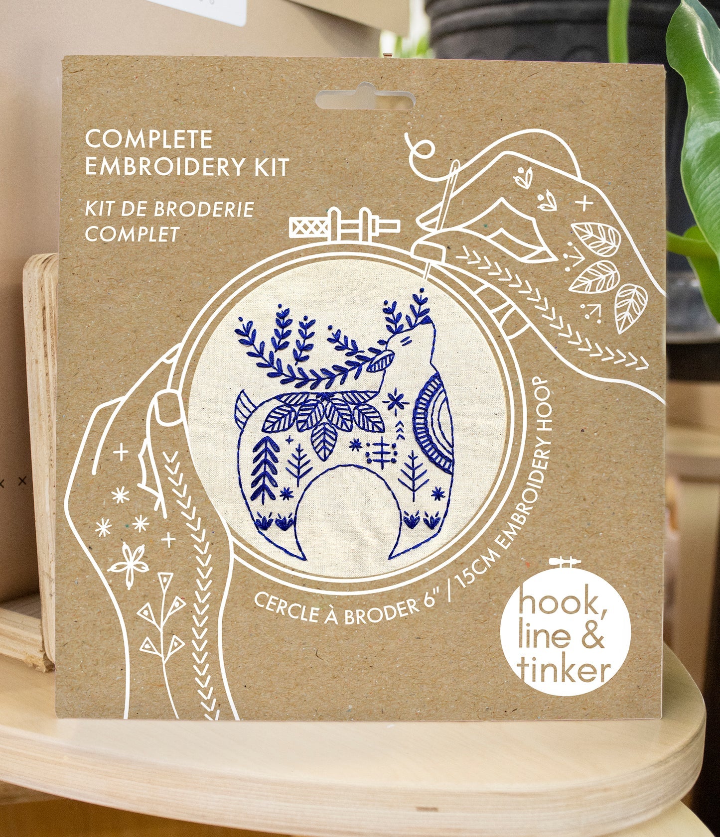 Hygge Reindeer Embroidery Kit - Hook, Line & Tinker