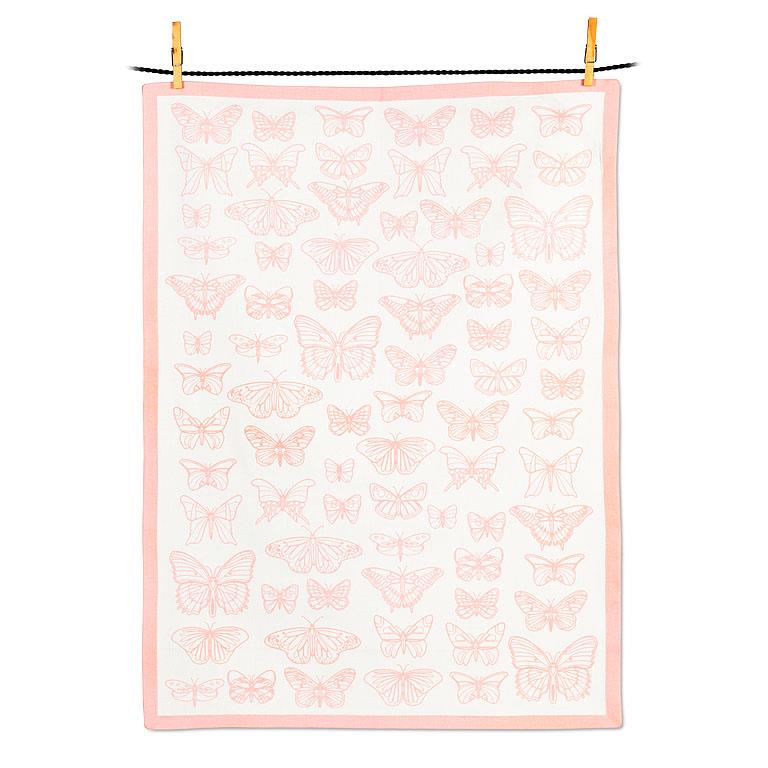 Butterflies Print Tea Towel