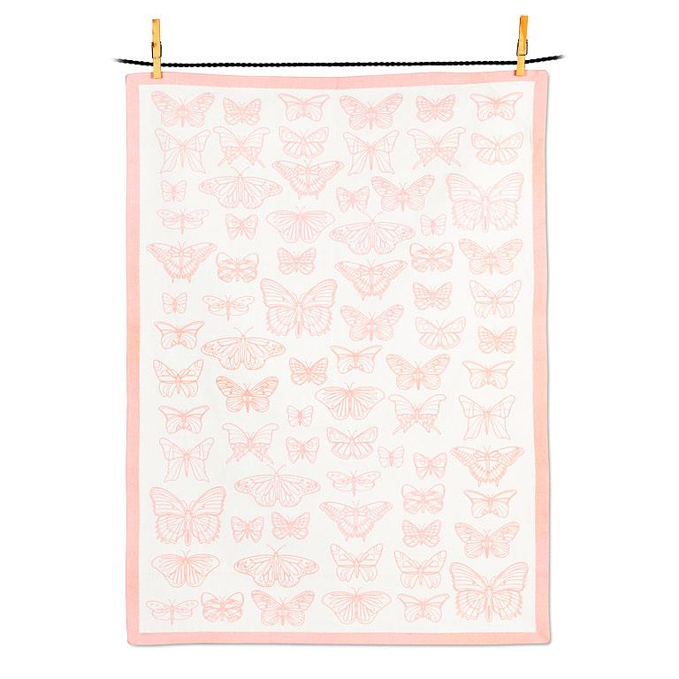 Butterflies Print Tea Towel