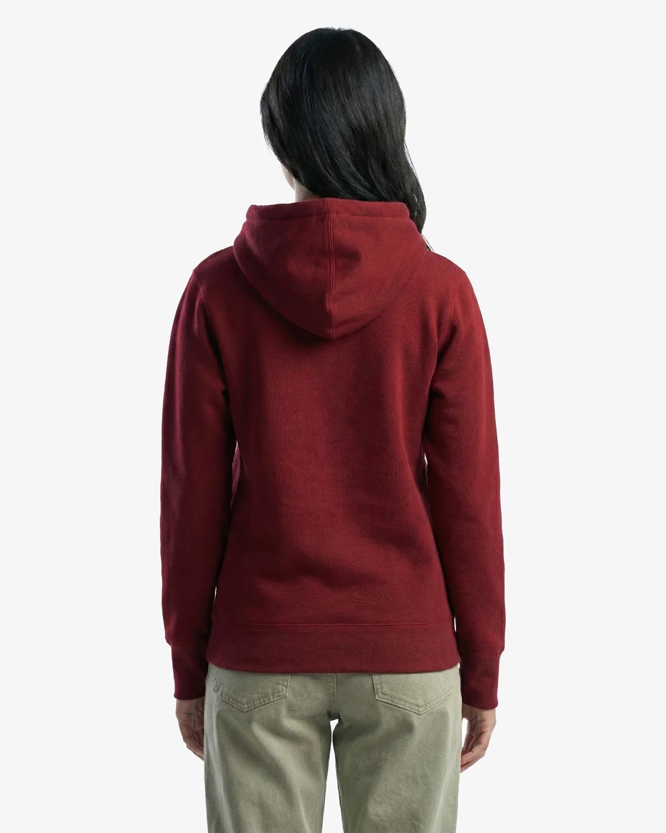 Canadian Made Premium Eco Fleece Hooded Sweatshirt in Bordeaux