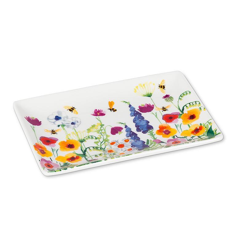Bee Garden Rectangle Plate