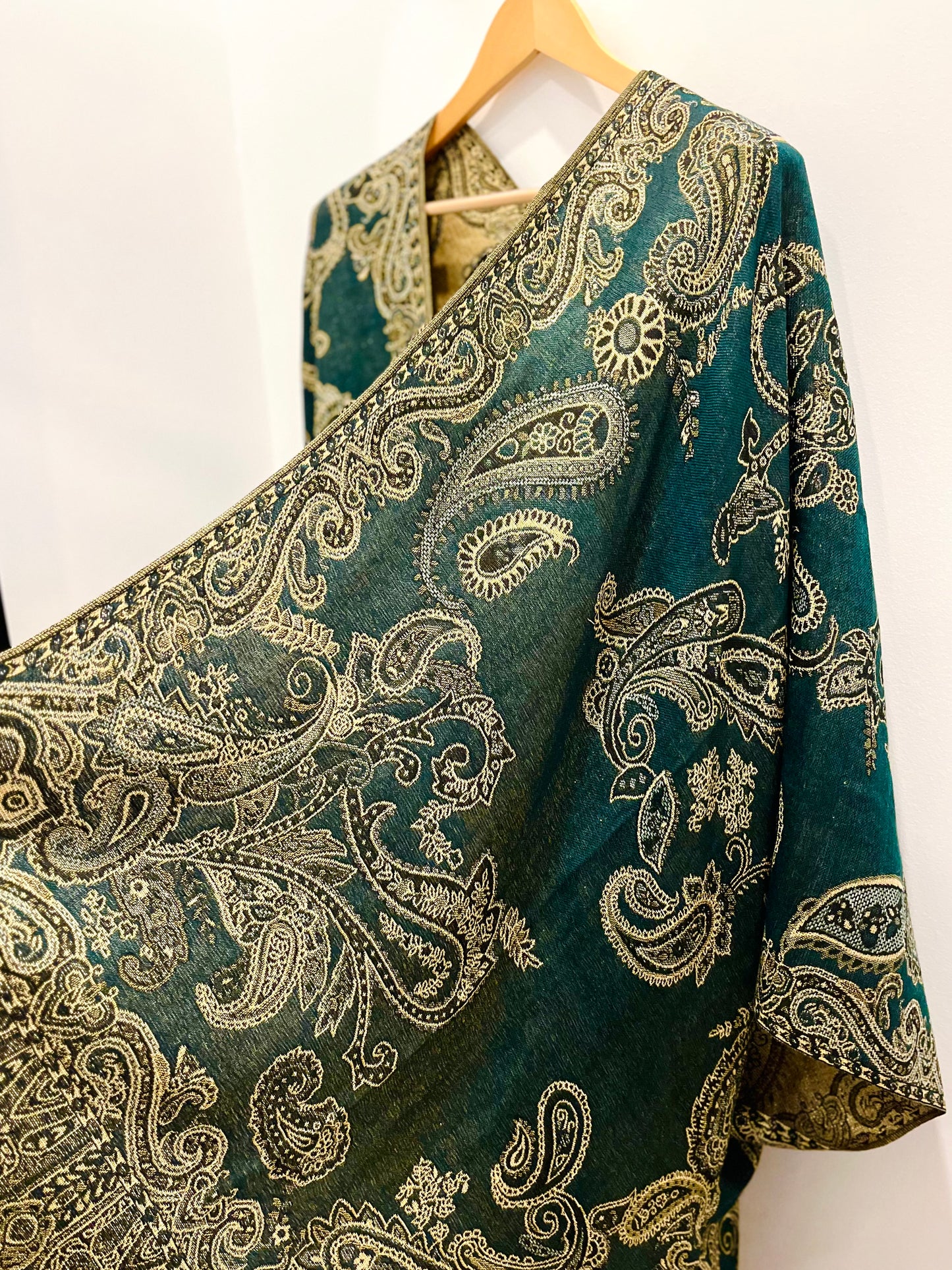 Luna Woven Kimono - Forest Green