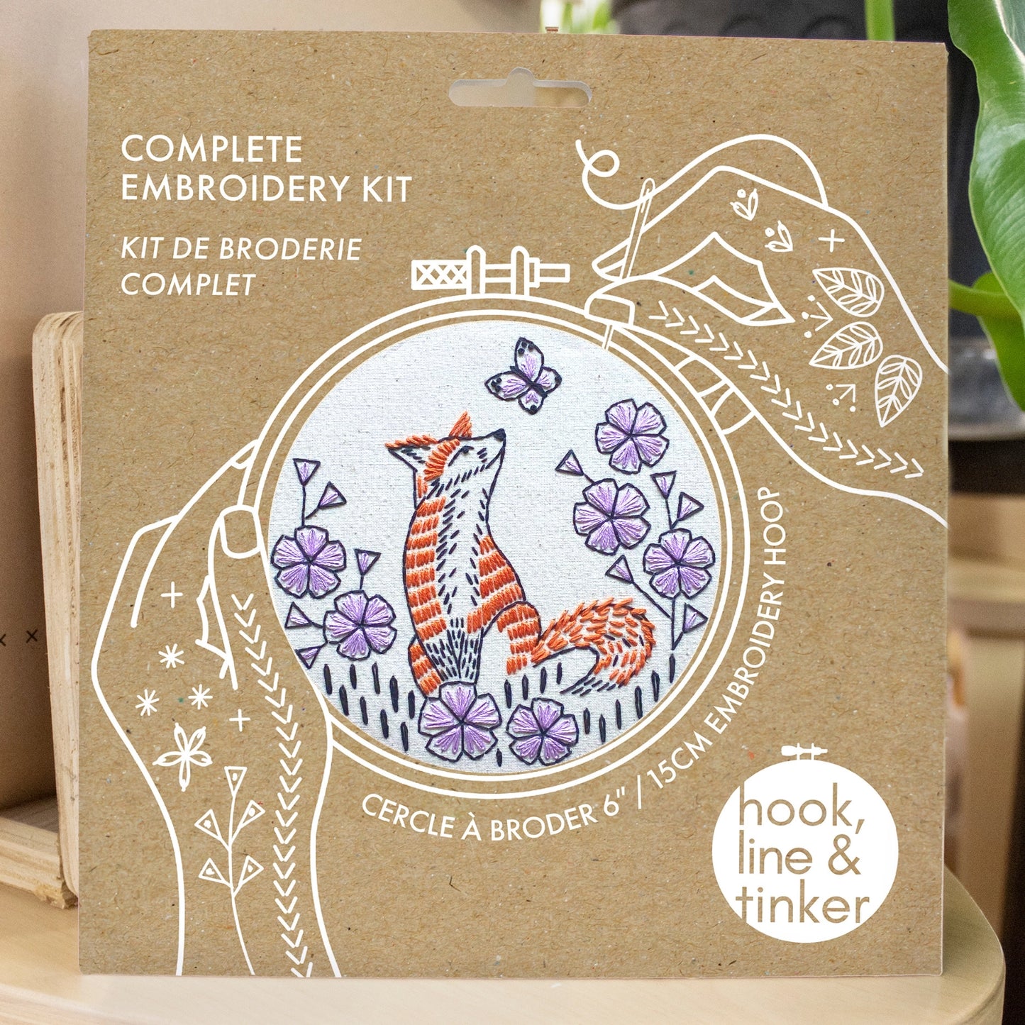 Folk in Phlox Embroidery Kit - Hook, Line & Tinker
