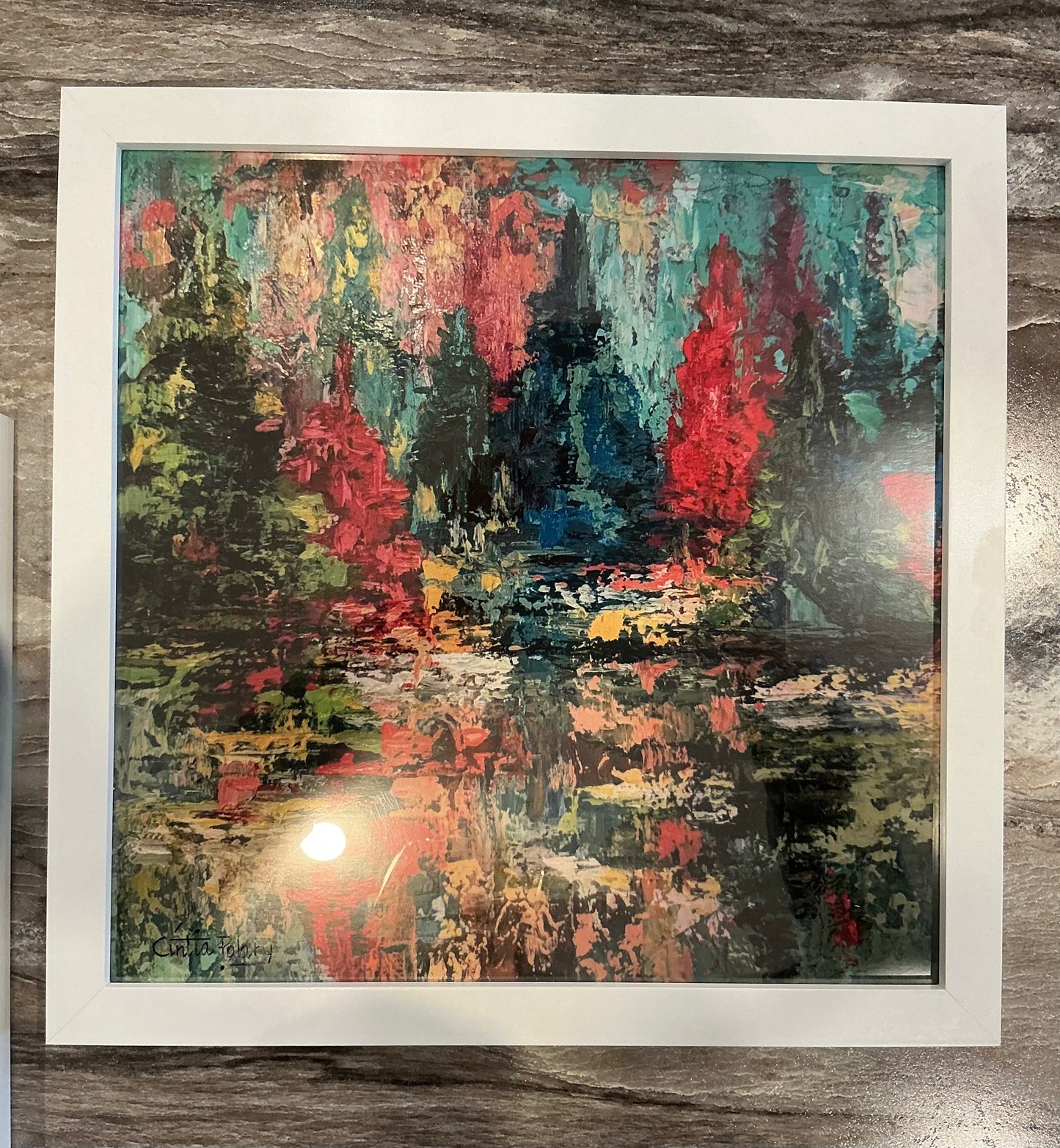 Cintia Polary Art - Framed Christmas Print 12x12in