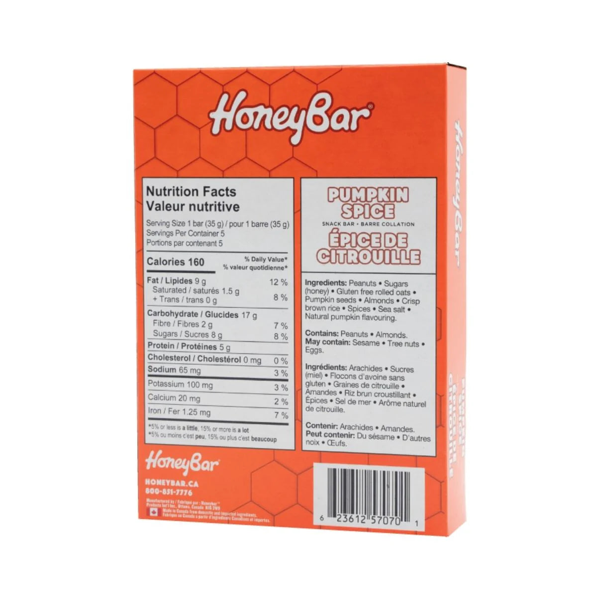 Pumpkin Spice Snack Bars