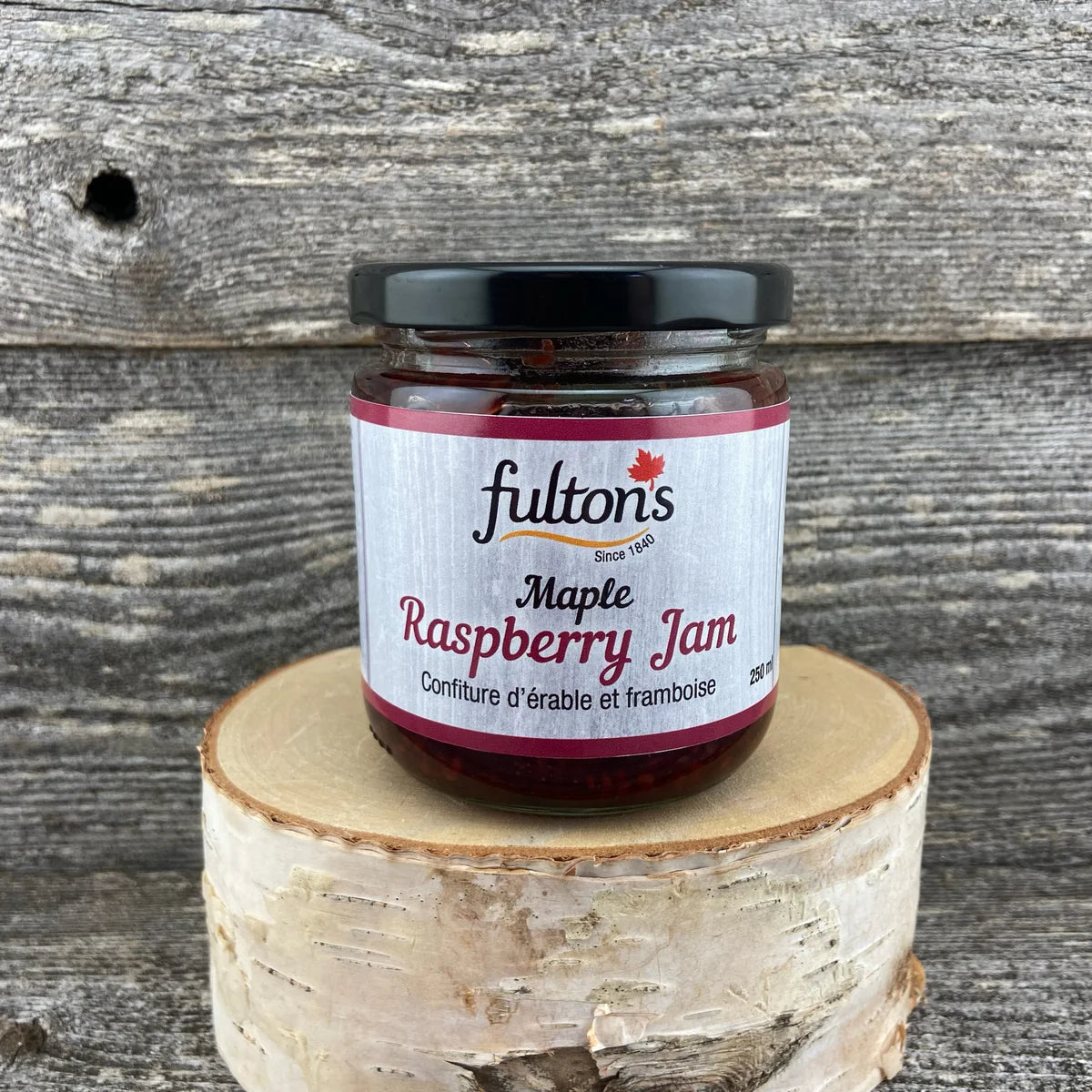 Raspberry Jam made with Organic Maple Syrup - Fulton’s