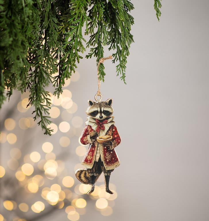 Gentleman Raccoon Ornament