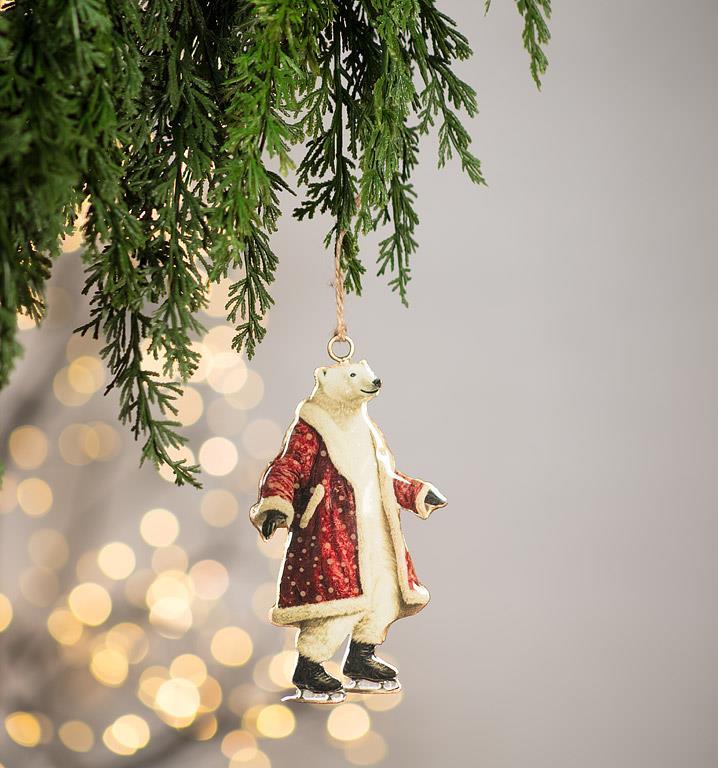 Gentleman Polar Bear Ornament