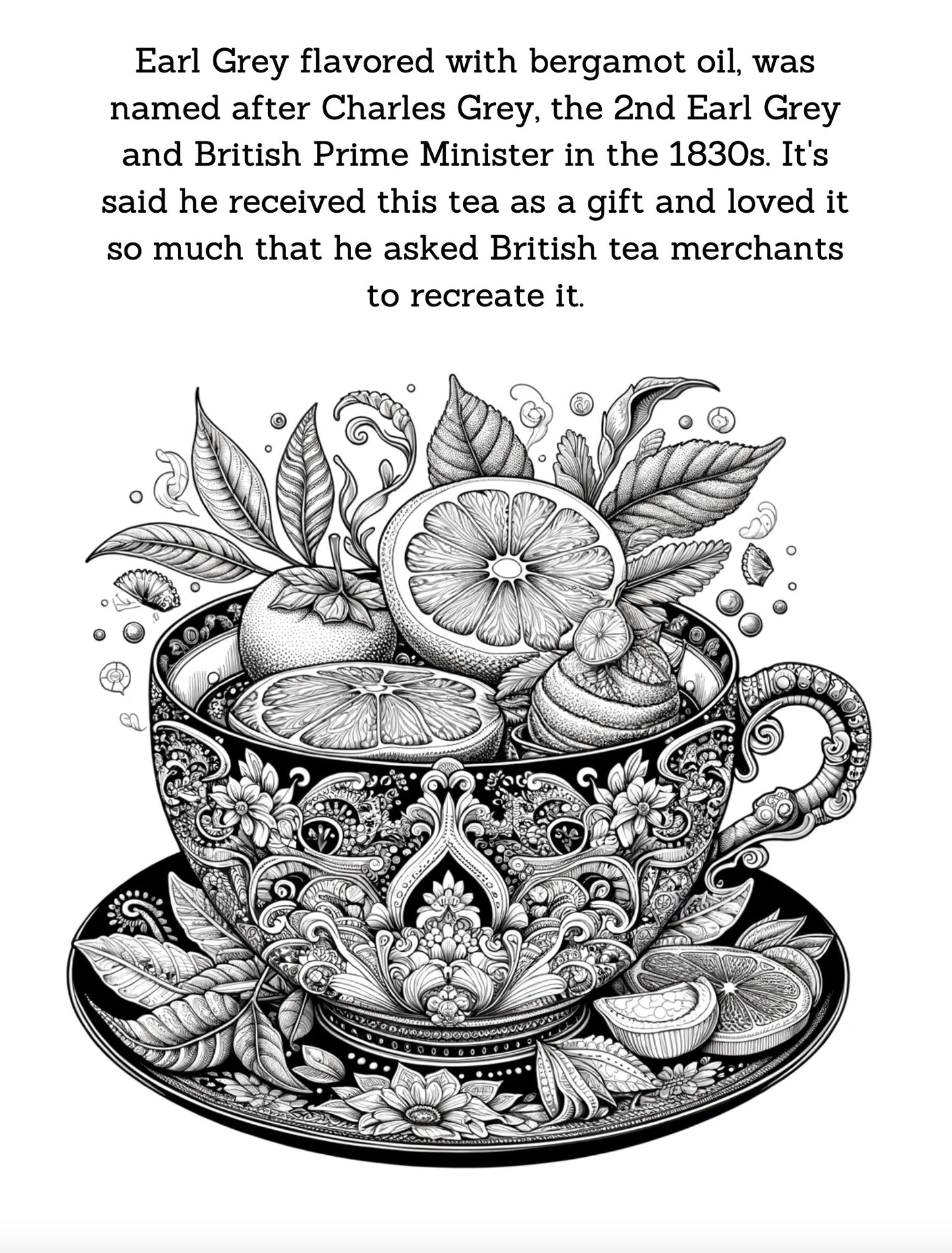 Steeped in Art: Elegant Tea Cup Designs to Color