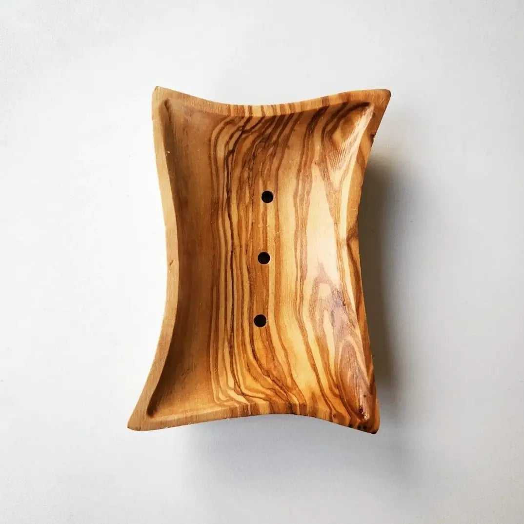 Olive Wood Soap Dish - Dyari