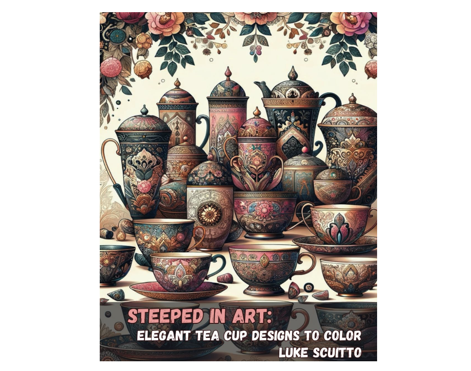 Steeped in Art: Elegant Tea Cup Designs to Color