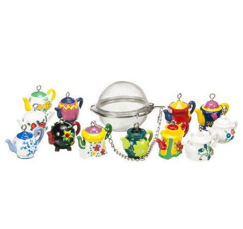 Teapot charm 2" Mesh Ball Infuser - Metropolitan Tea Company