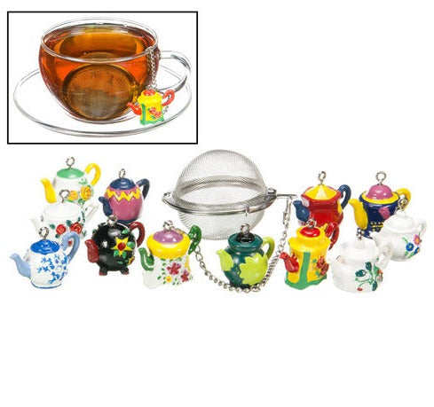 Teapot charm 2" Mesh Ball Infuser - Metropolitan Tea Company