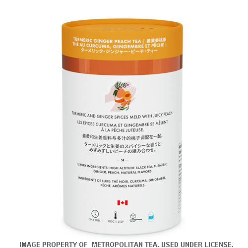 Turmeric Ginger Peach Black Tea - Teabags - M21
