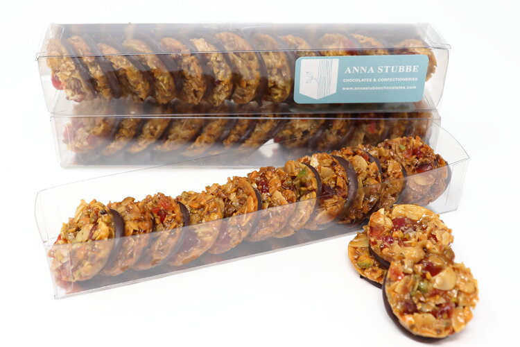 Chocolate Mini Florentines - Anna Stubbe
