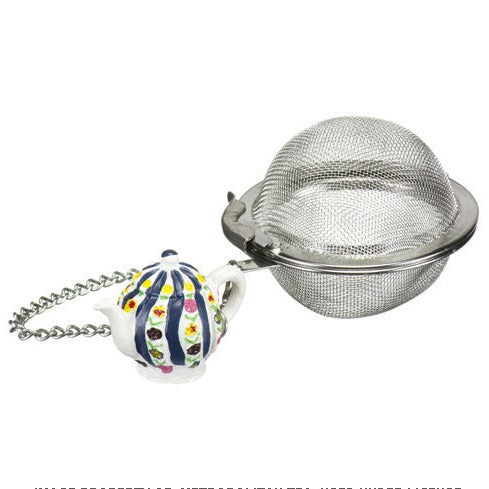 Teapot charm 2" Mesh Ball Infuser - Metropolitan Tea Company