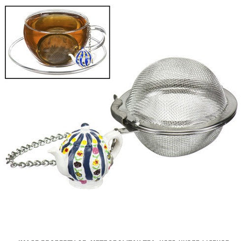 Teapot charm 2" Mesh Ball Infuser - Metropolitan Tea Company