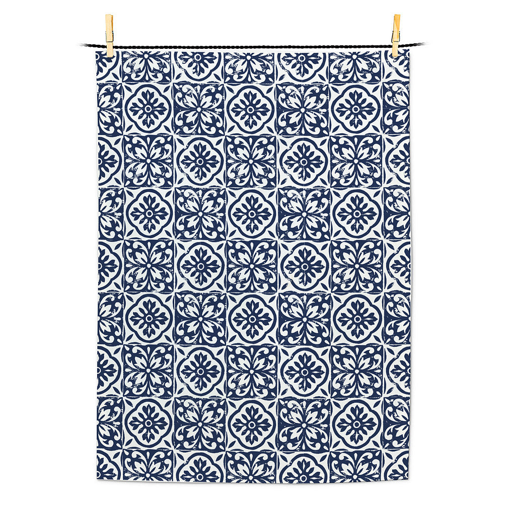 Stamp Tile Tea Towel - Abbott Collection
