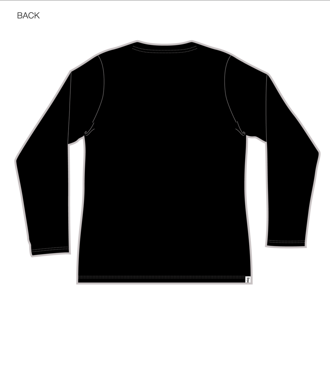 Bloom Tshirt Long Sleeve in Black - Kindred Apparel