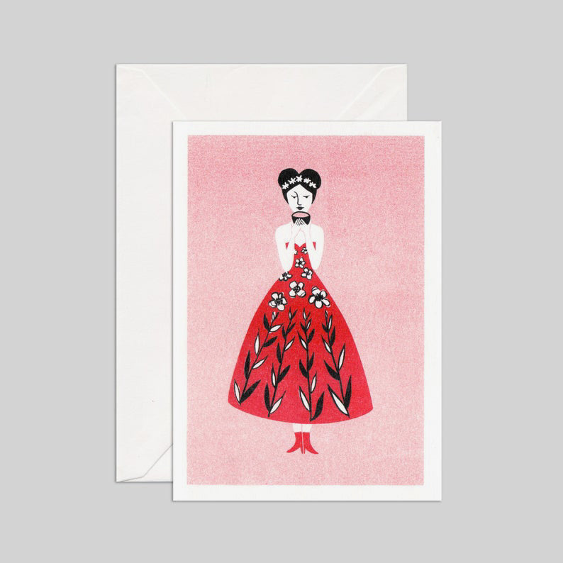 Greeting Card - Tea Lady #3