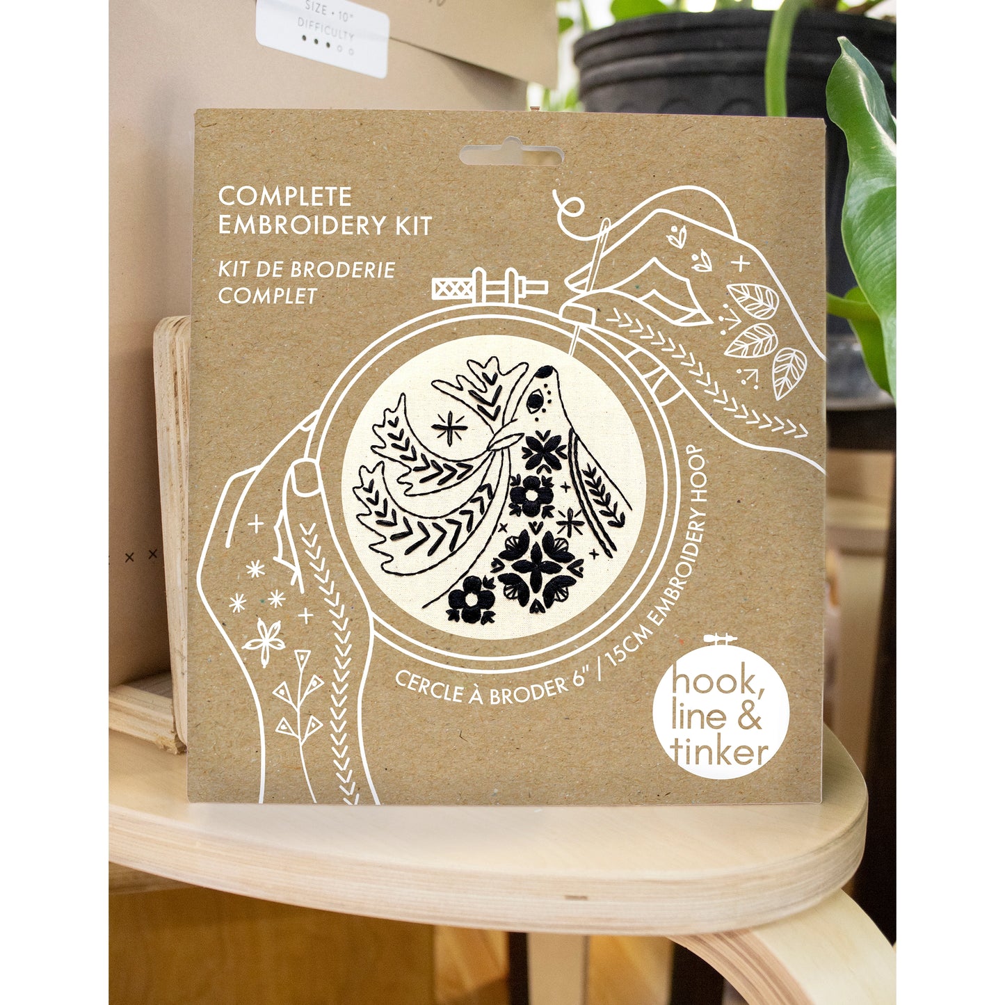 Folk Caribou Embroidery Kit - Hook, Line & Tinker