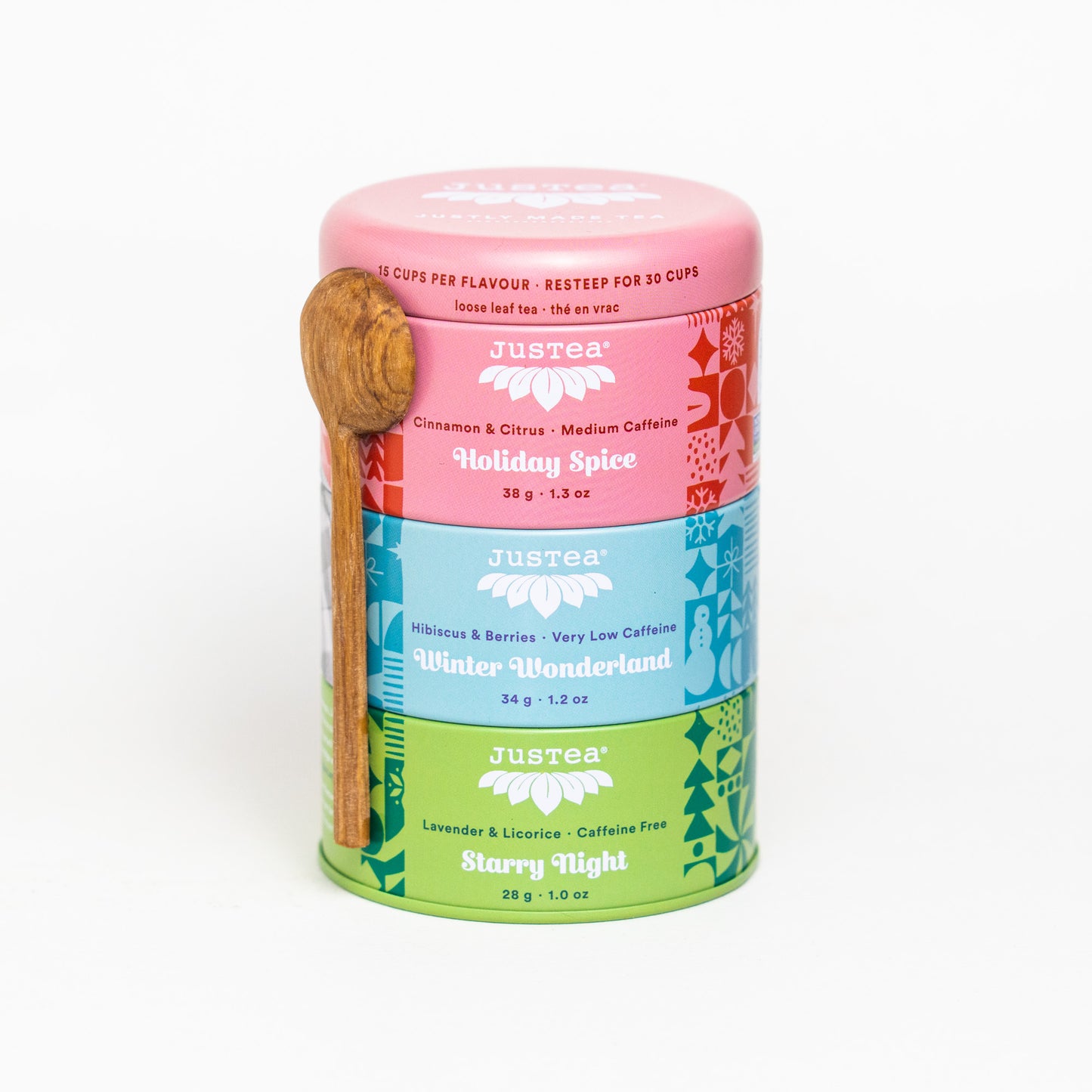 JusTea Holiday Tin Trio