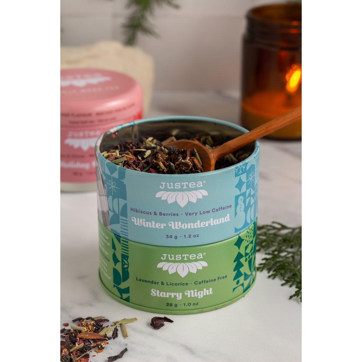 JusTea Holiday Tin Trio