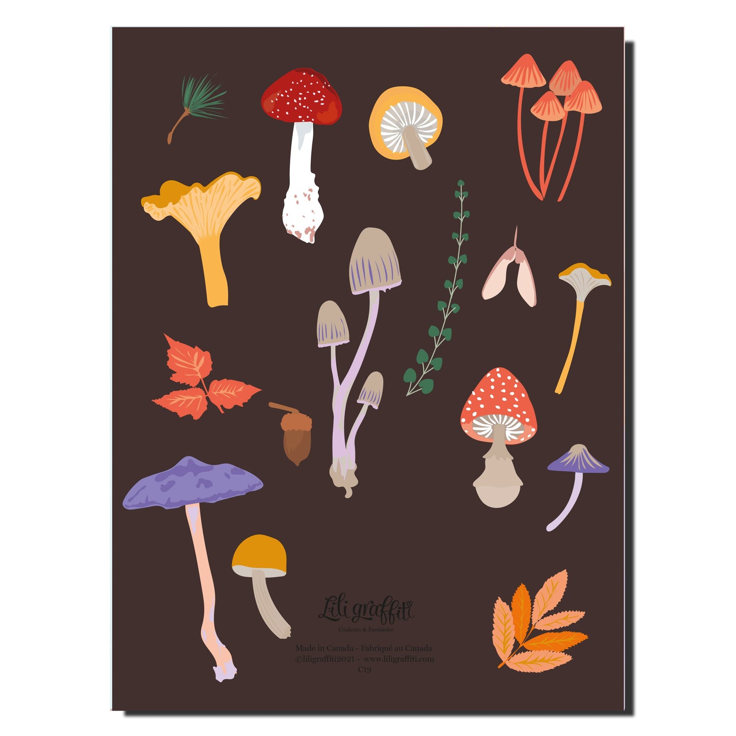 Mushrooms Notebook - Lili Graffiti