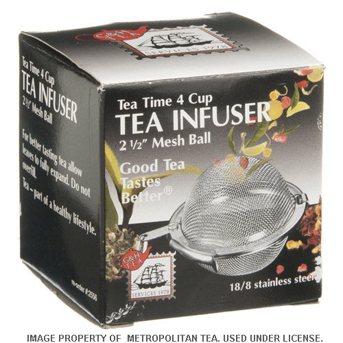 Tea Time 4 cup 2.5" Mesh Ball Infuser - Metropolitan Tea Company