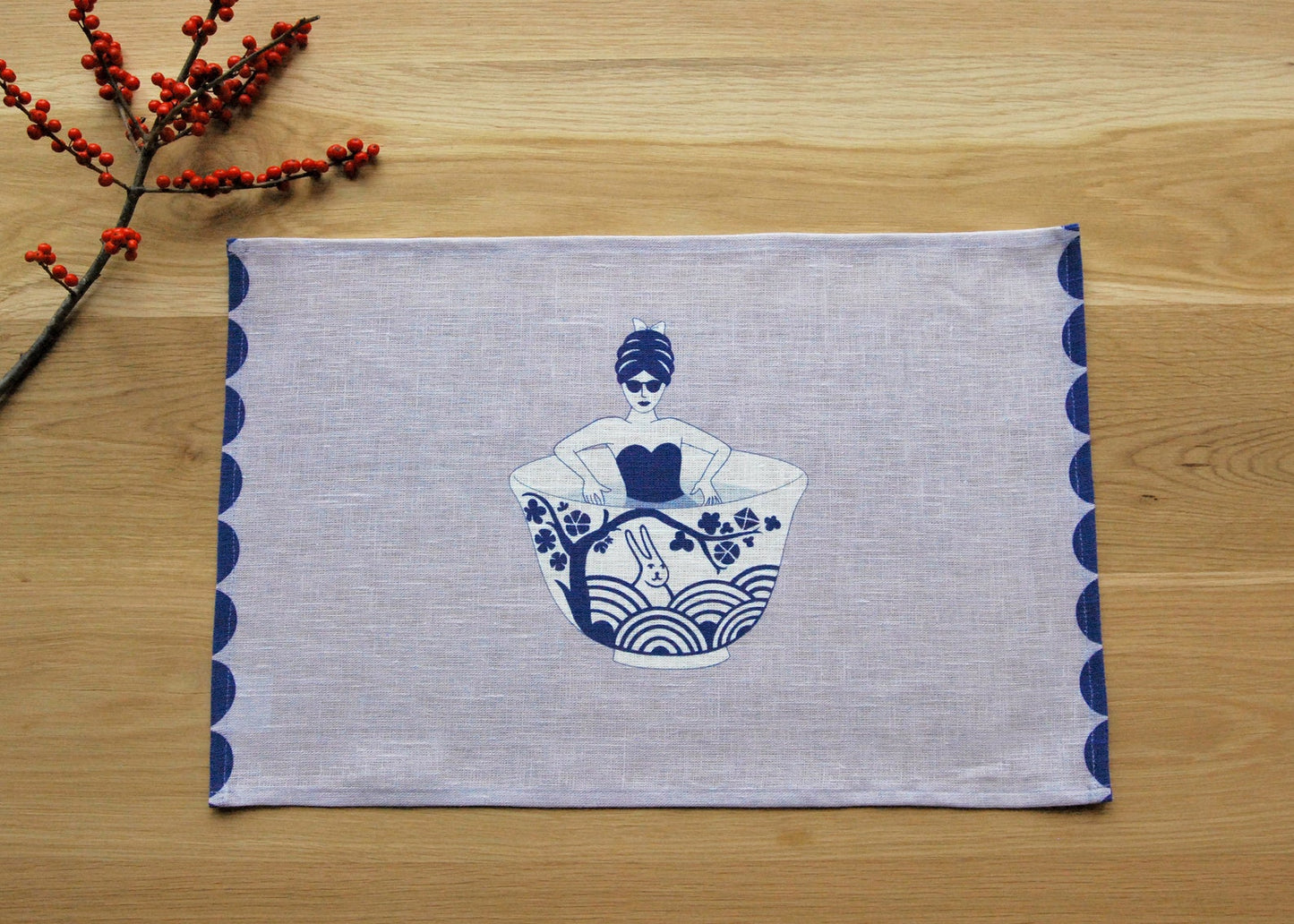 Tea Lady Linen Placemat