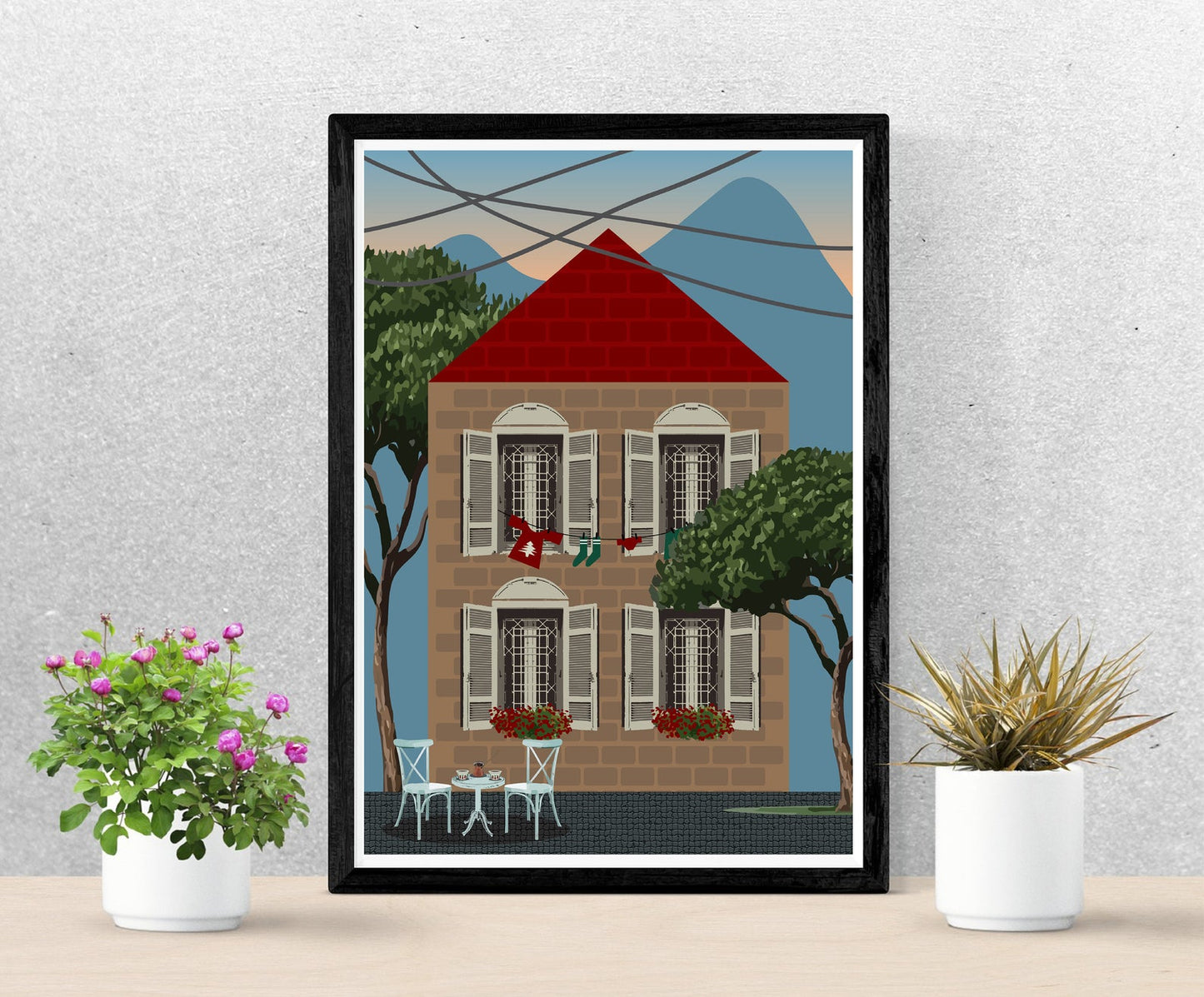 Art Print - House in the village - WhyNattt