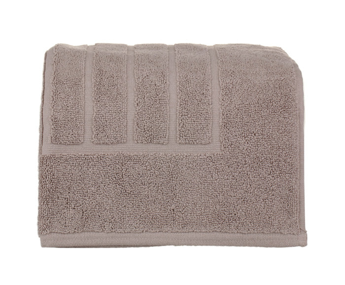 Fairtrade Glo Organic Cotton Stripe Towels - Mushroom
