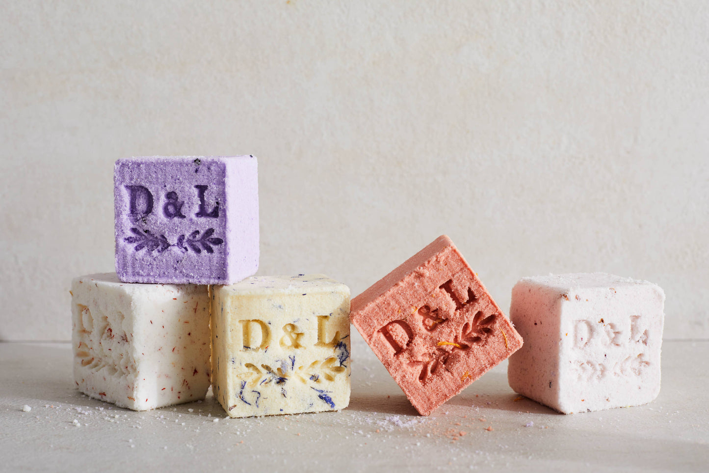 Lavender & Hibiscus Sparkling Milk Bath Cube - Dot and Lil