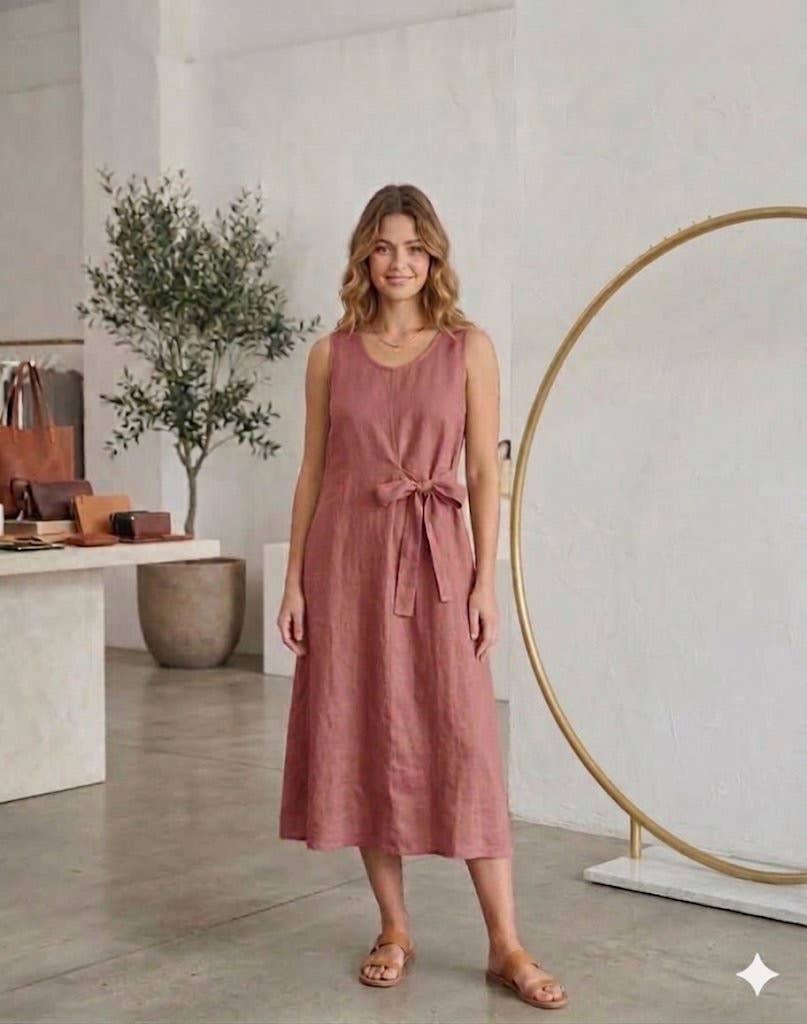 Classic Linen dress - OS