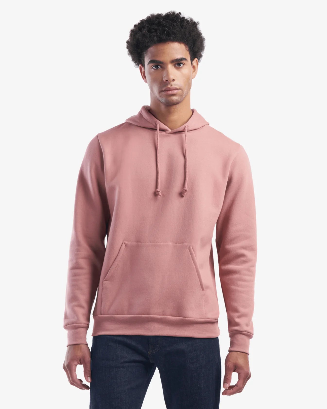Canadian Made Hooded Sweatshirt in Dusty Rose