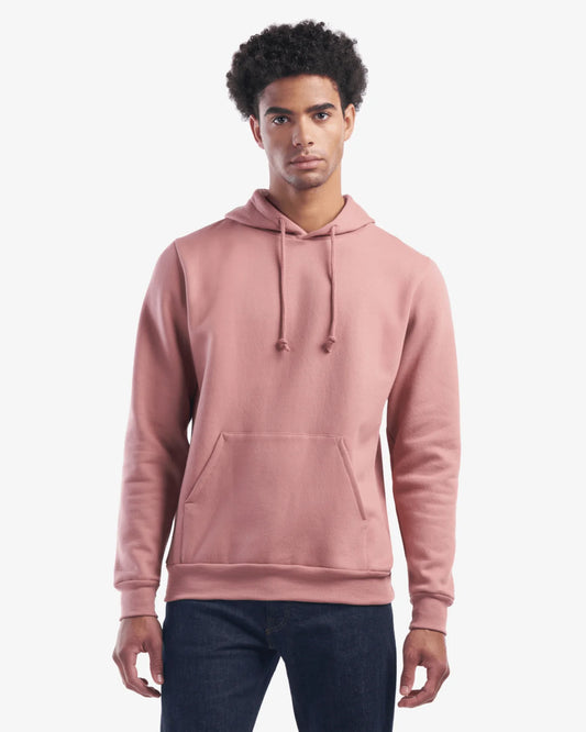 Canadian Made Hooded Sweatshirt in Dusty Rose