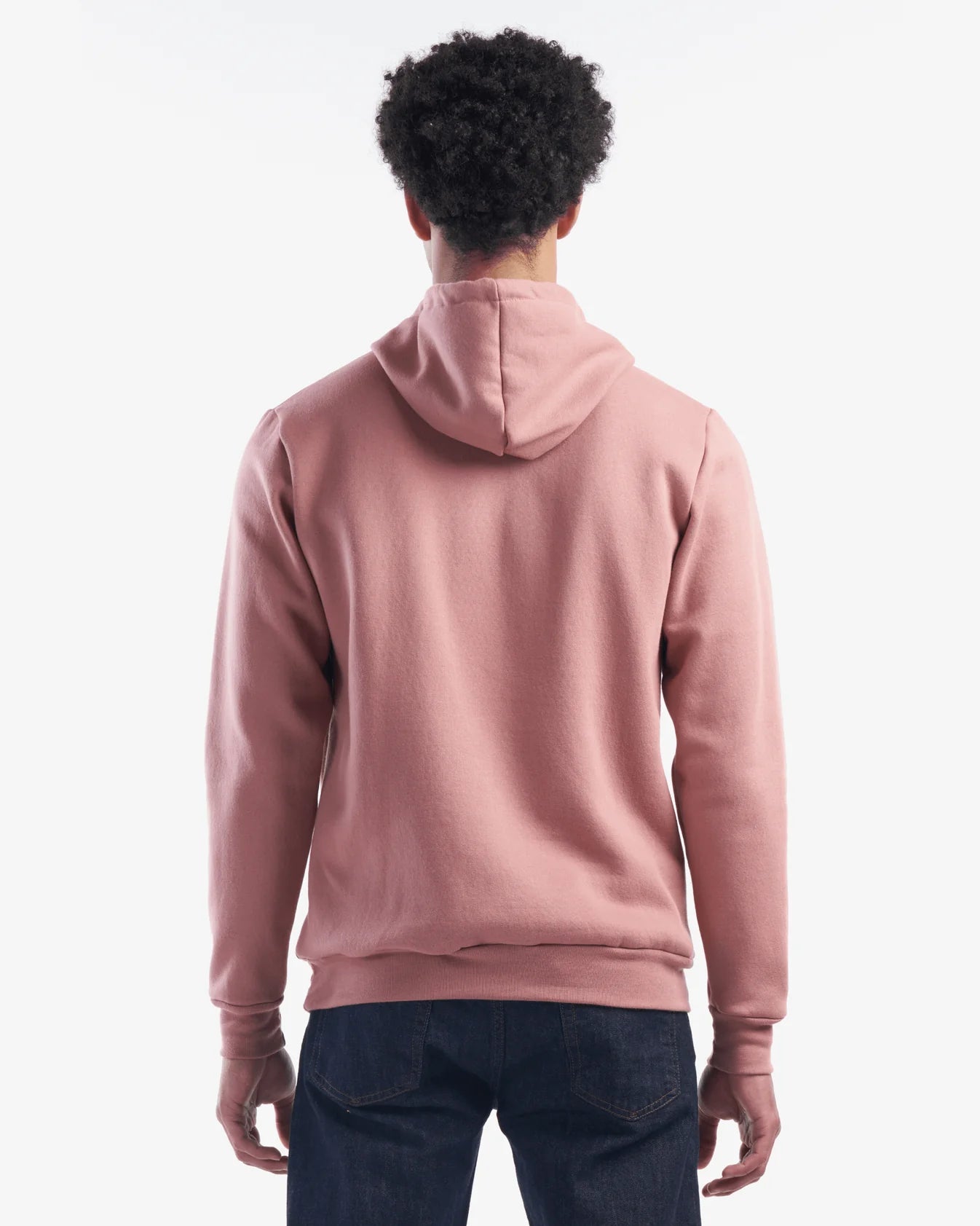 Canadian Made Hooded Sweatshirt in Dusty Rose