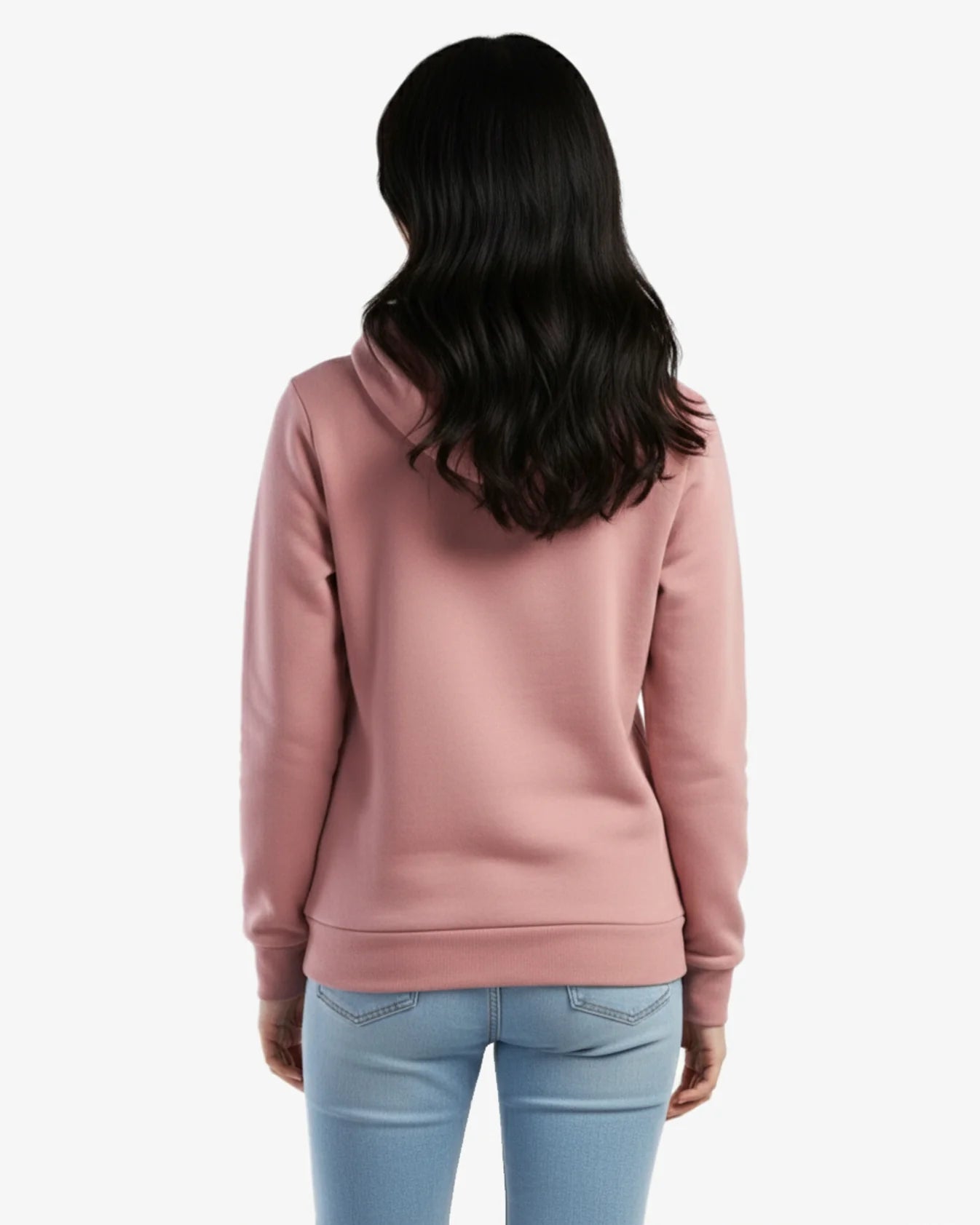 Canadian Made Hooded Sweatshirt in Dusty Rose
