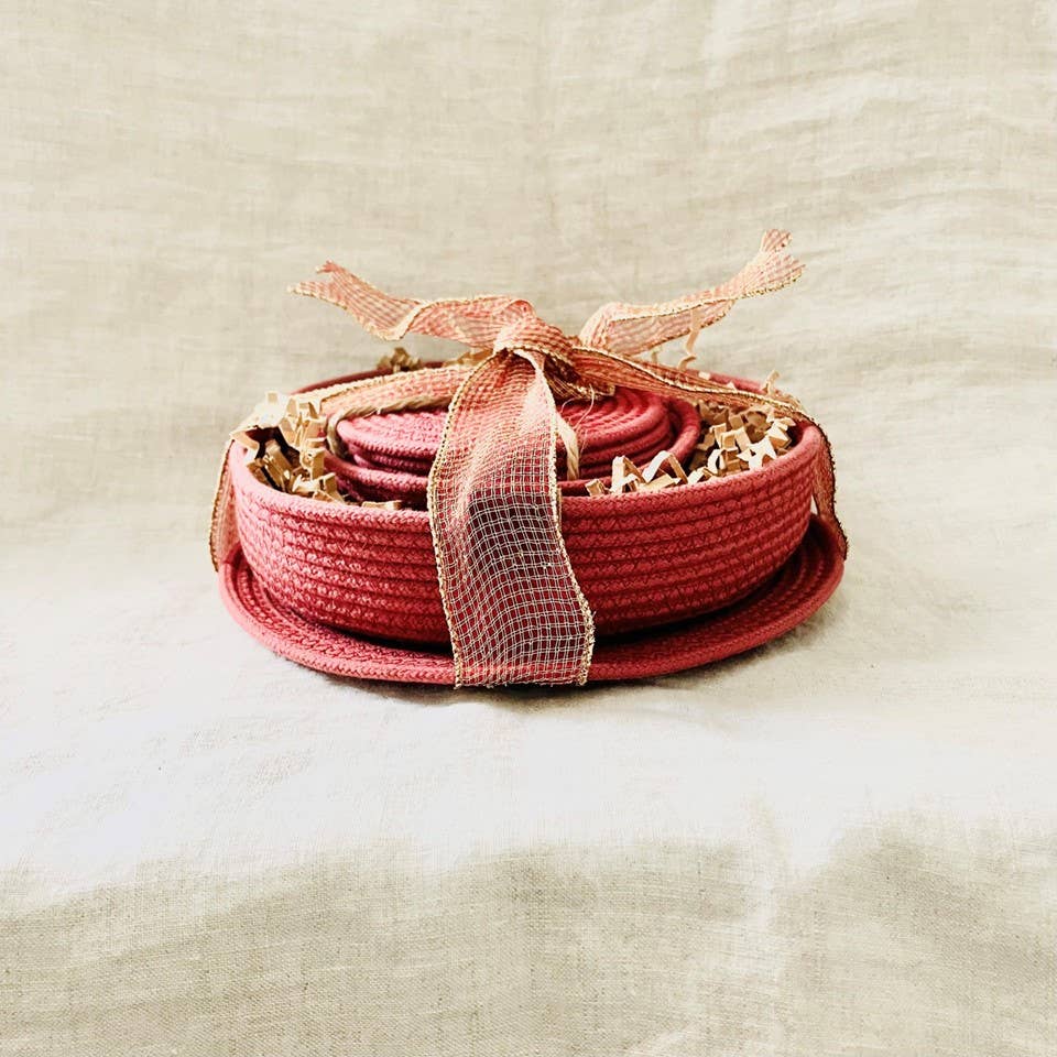 Maroon Rope Home Decor Gift Set