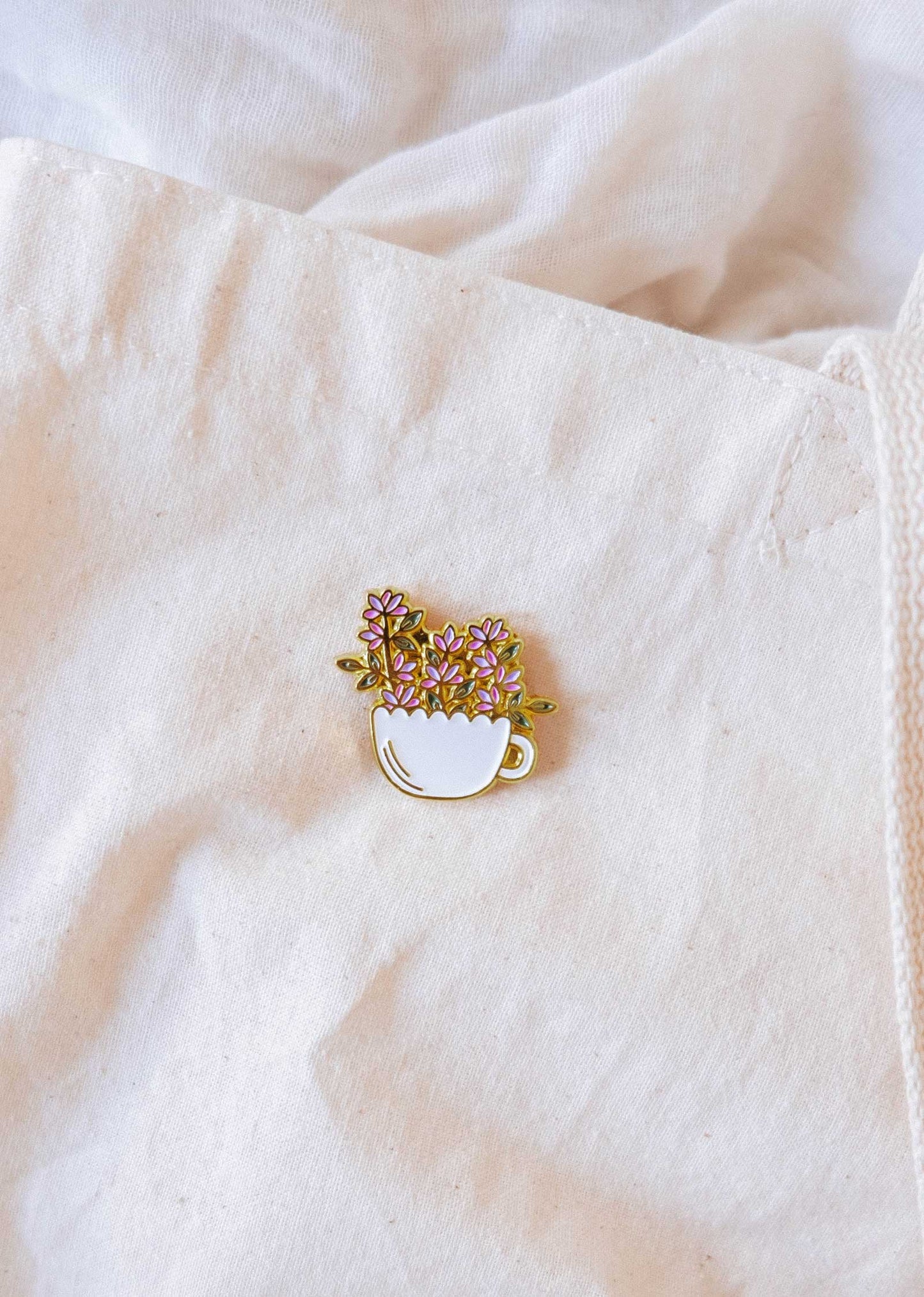 Bloom Teacup Enamel Pin