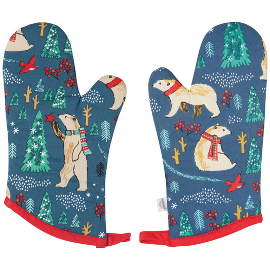 Winter Wilderland Oven Mitts Set of 2