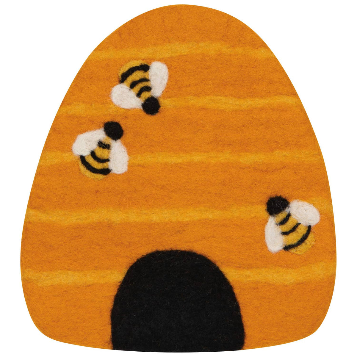 Jubilee Bumblebee Felt Wool Trivet