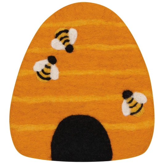 Jubilee Bumblebee Felt Wool Trivet